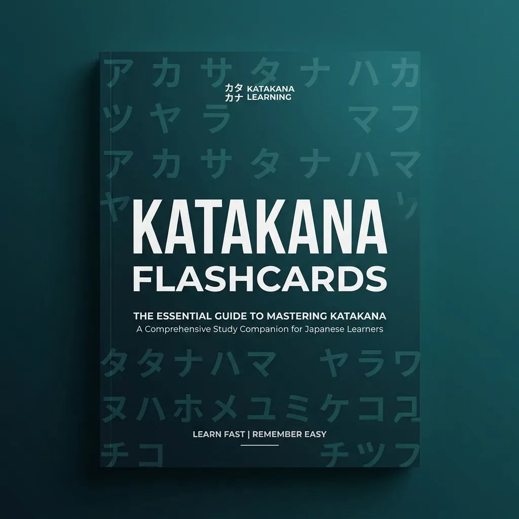 Katakana Flashcards Pack PDF cover preview