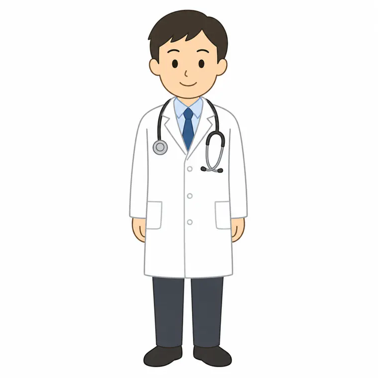 Simple educational illustration of a doctor